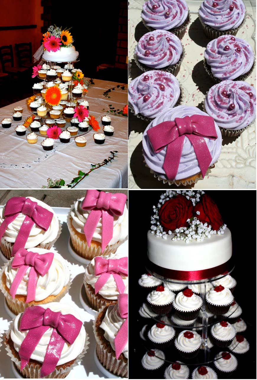 collage foto cupcakes