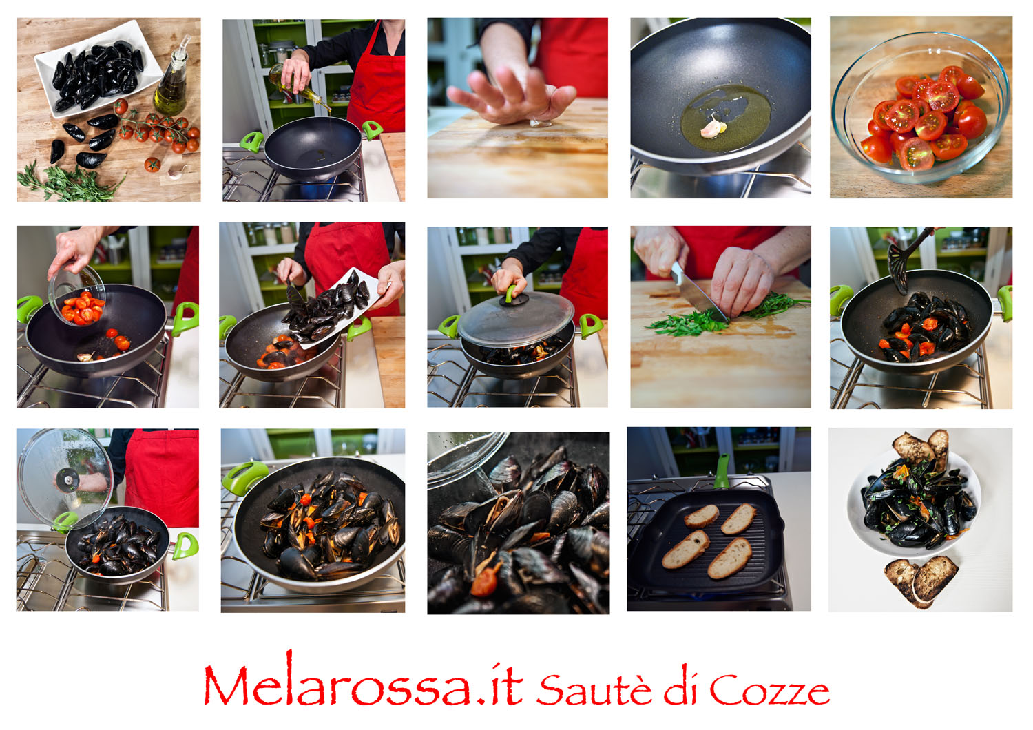 ricetta sauté di cozze step by step