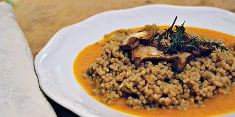 cous cous funghi e zucca