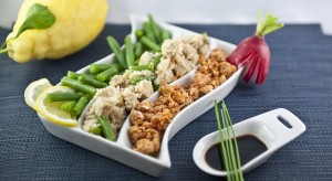 Insalata di bulghur e tofu