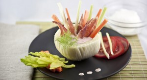 Pinzimonio nel finocchio con salsa allo yogurt