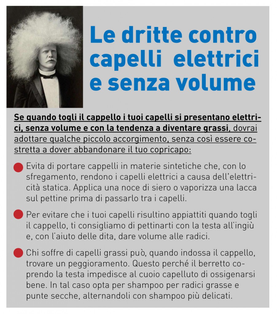 i consigli per non far elettrizzare i capelli