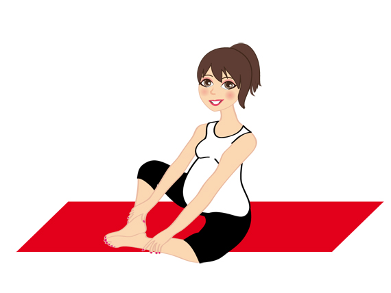 la posizione di Adity nello yoga in gravidanza