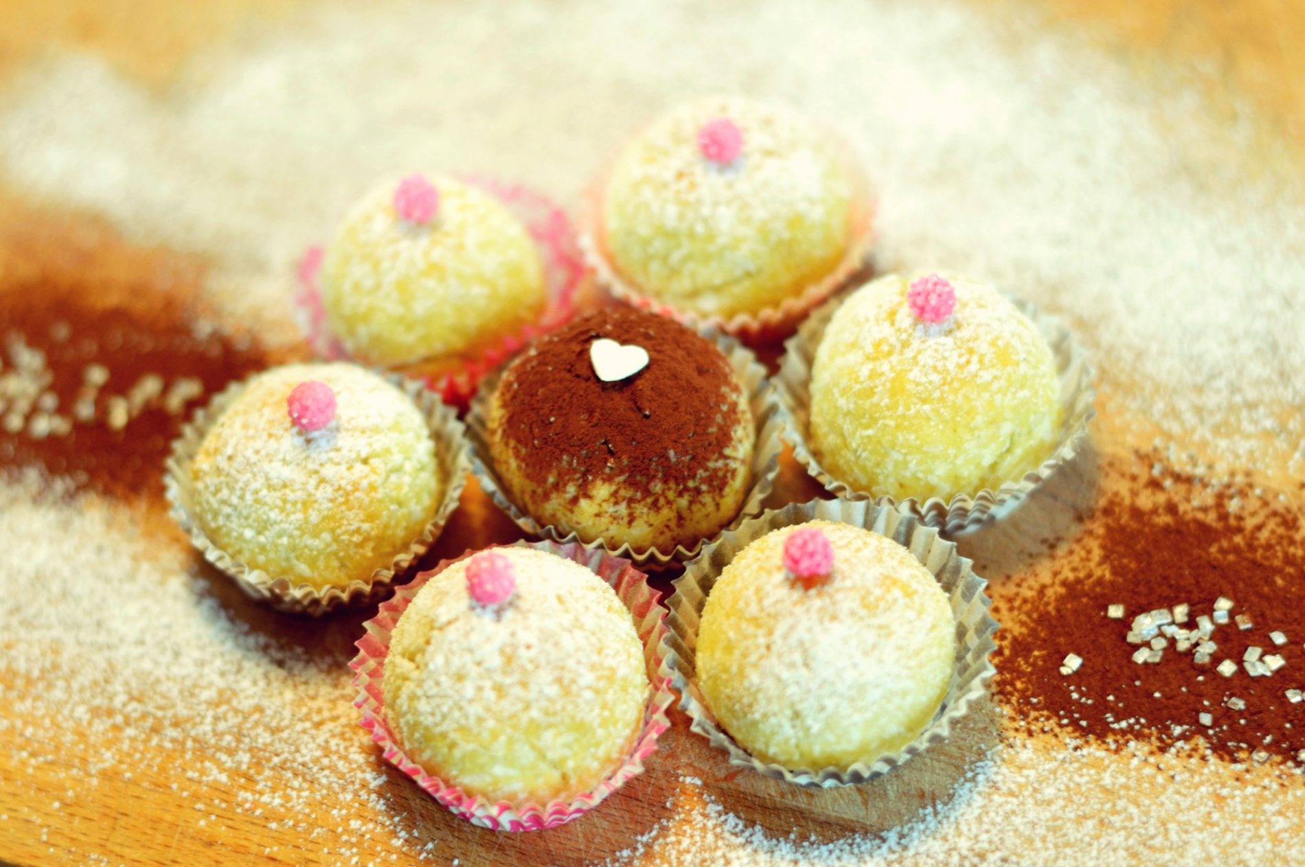 Praline semolino riso cocco limone