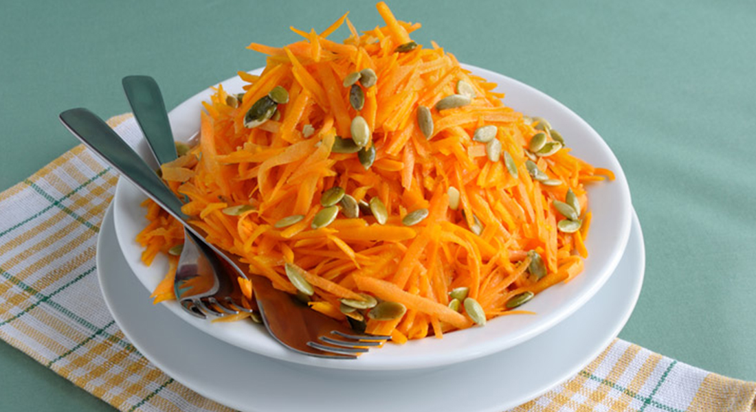 ricetta insalata di carote e semi di zucca