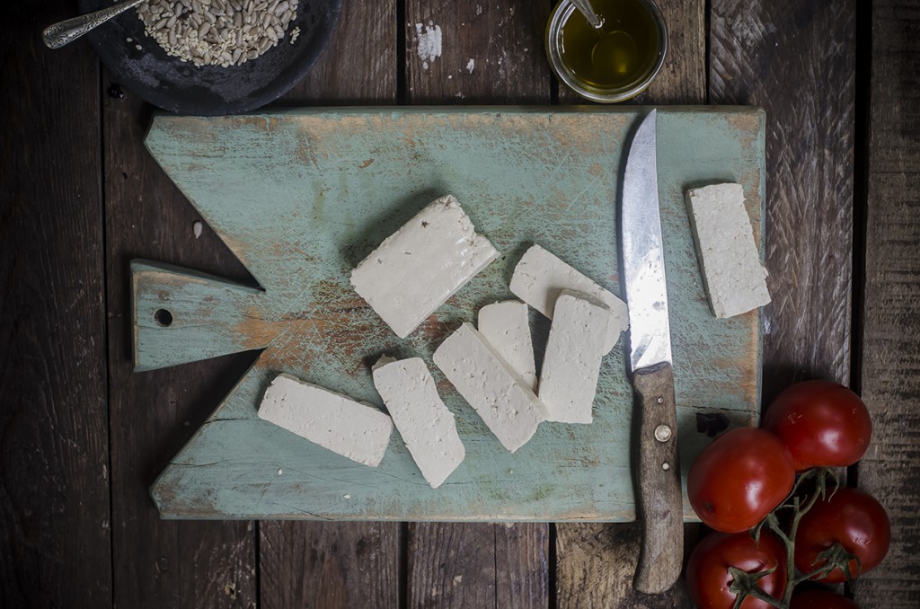 ricetta per l'insalata di tofu step tre