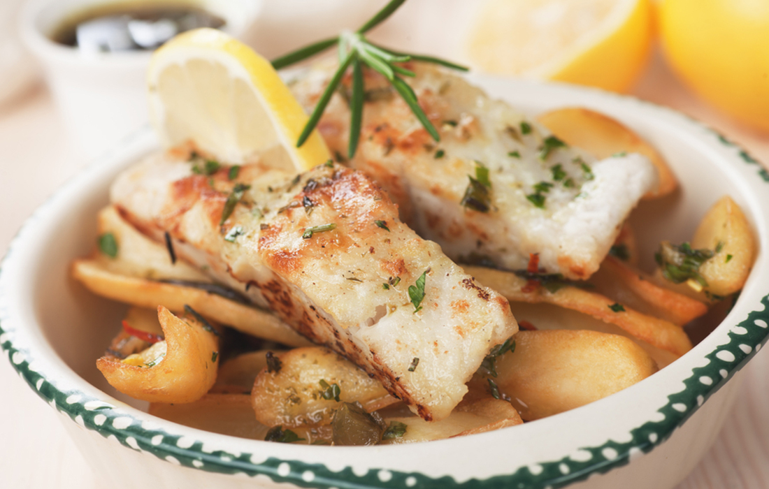 Merluzzo gratinato con patate - Ricette light - Melarossa