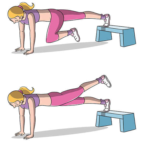 esercizi gambe e glutei tonici, esercizio plank