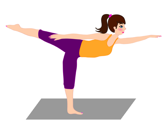 esercizio di yoga per lerezione