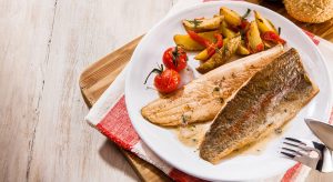 Trota al cartoccio, con erbe aromatiche