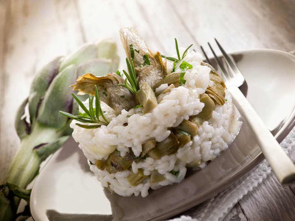 ricetta risotto con carciofi light