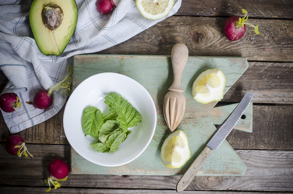 ricetta insalata miglio mela e basilico step