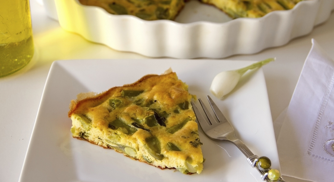 Torta di fagiolini con patate e uova, gusto e salute in un ...
