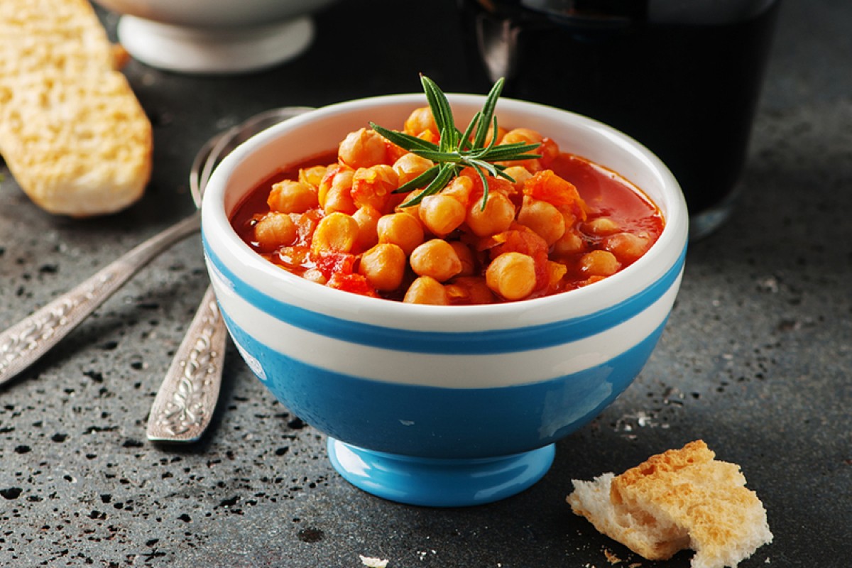 zuppa di ceci con rosmarino