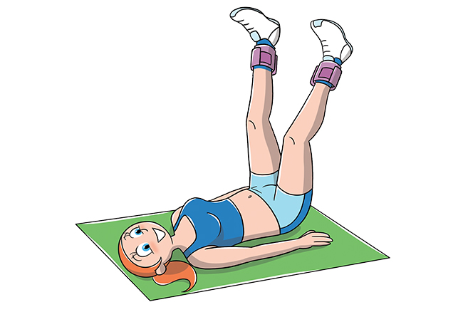 Apertura gambe con attrezzo per interno coscia
