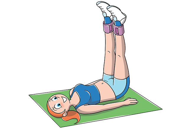 Apertura gambe con attrezzo per interno coscia