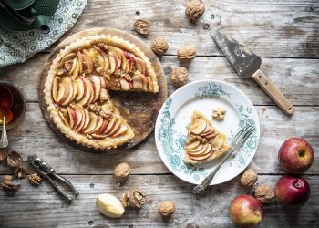 crostata di mele e noci light