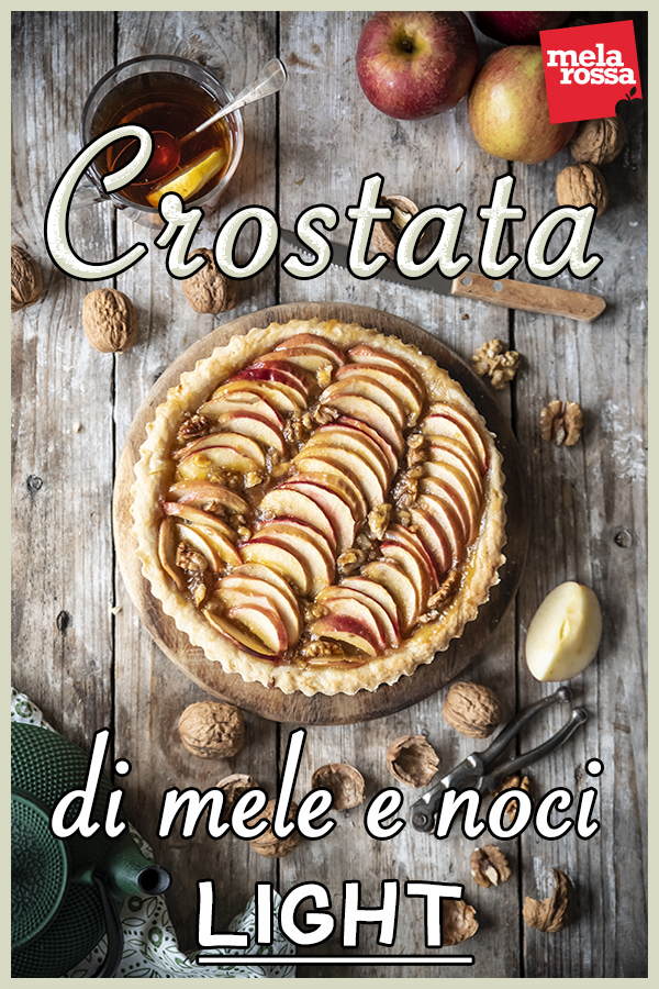 crostata di mele e noci light ricetta