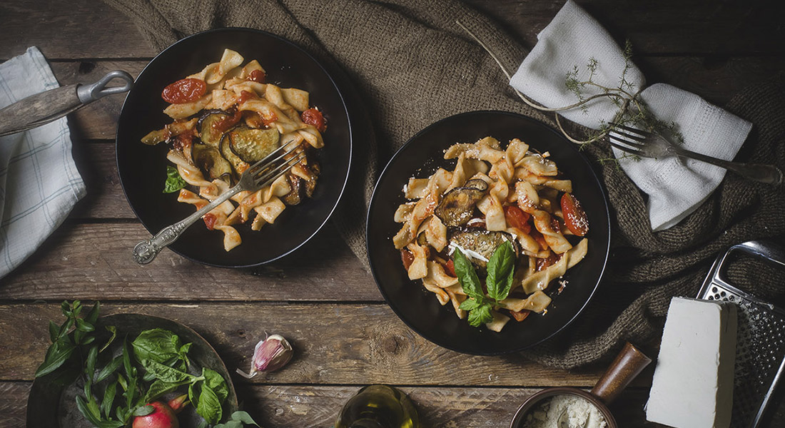 Fusilli alla Norma fatti in casa