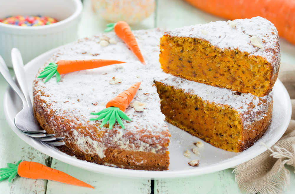 torta con farina di grano saraceno carote e mandorle