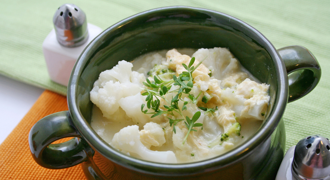 ricetta zuppa di cavolfiore