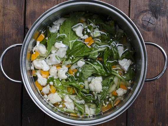 preparazione minestrone