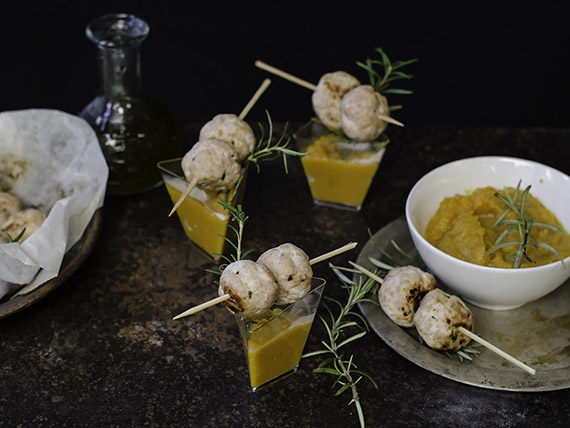 polpette-tacchino-crema-zucca-carote