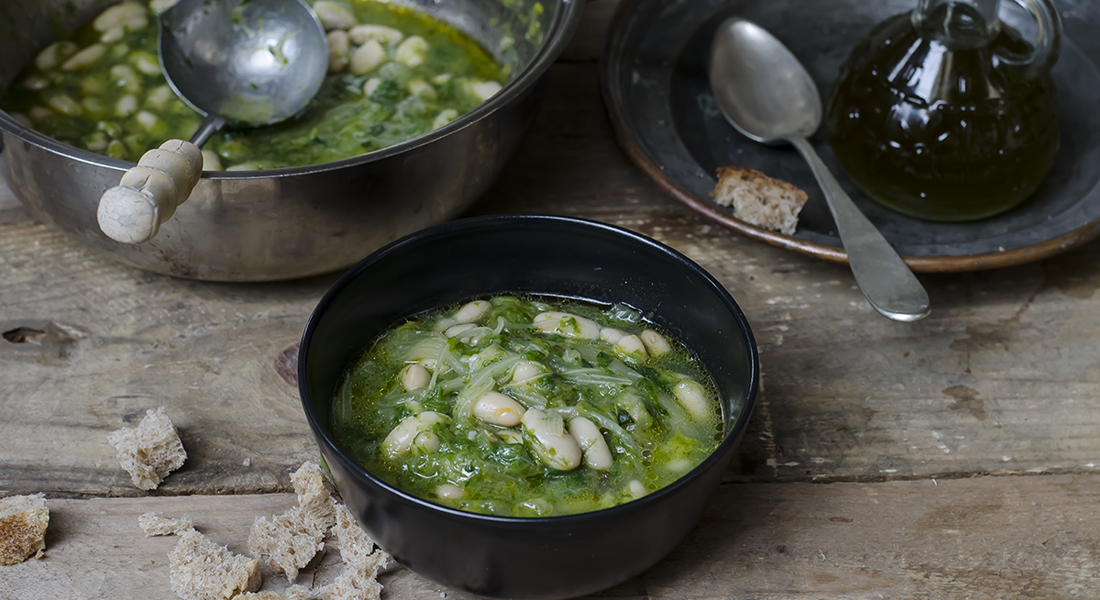 minestre e zuppe: minestra di scarola