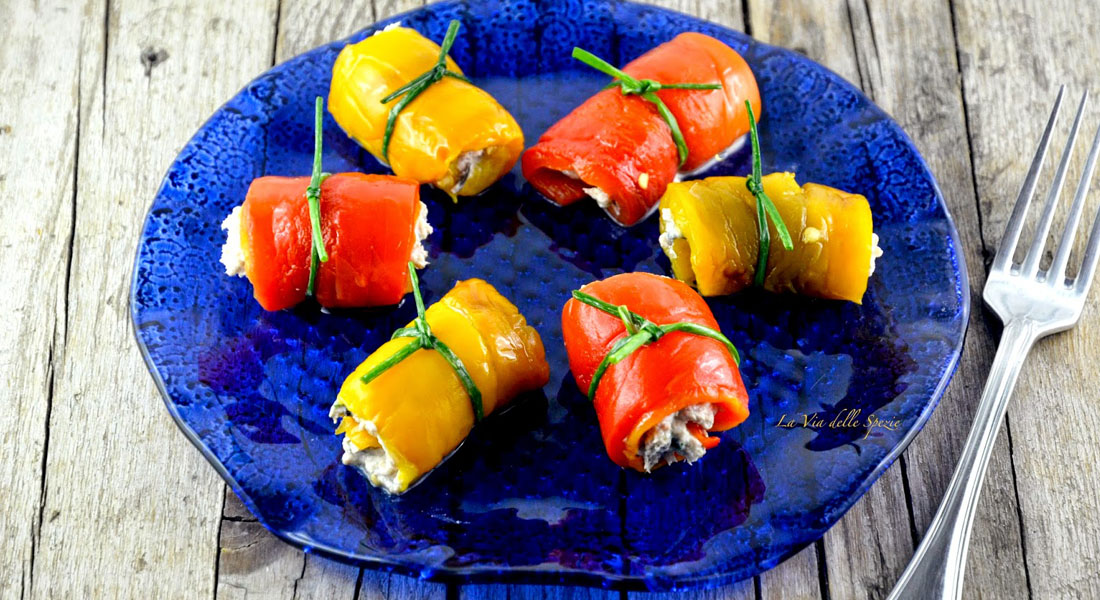 involtini di peperoni e tonno