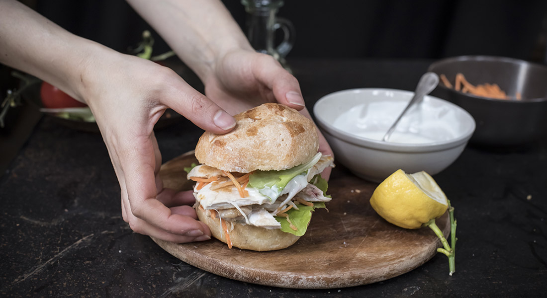 ricetta panino con il pollo grigliato