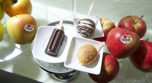 Tris di lollipops con le mele