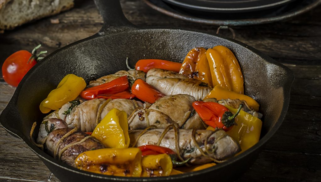 ricetta involtini di pollo con peperoncini dolci