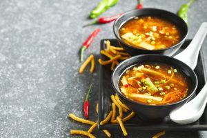Zuppa cinese di gamberetti
