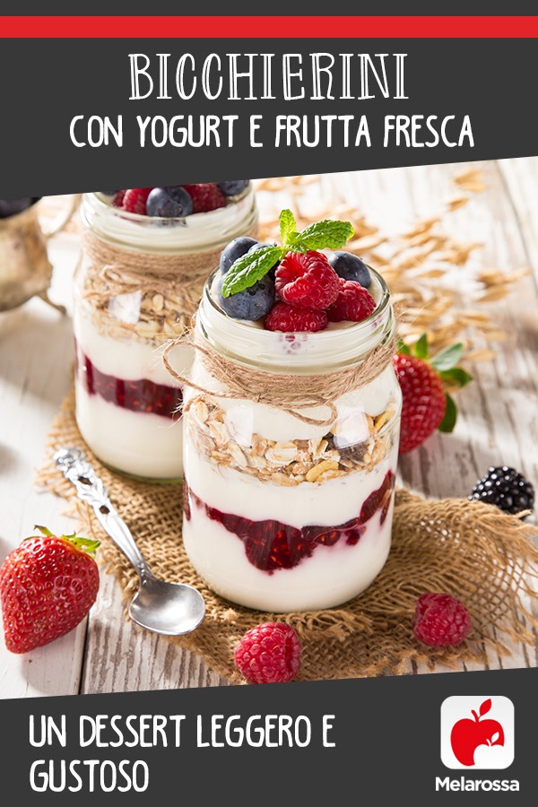 desserto allo yogurt e frutta fresca