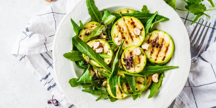 insalata di zucchine rucola e pecorino