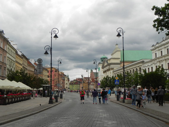 Varsavia, via Reale nella città vecchia