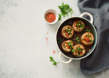 funghi ripieni con tonno