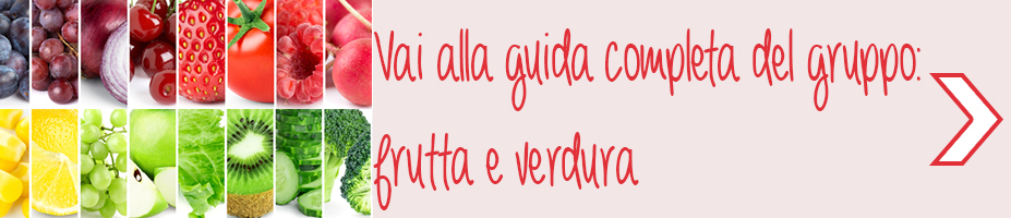 guida alle sostituzioni dei piatti frutta e verdura