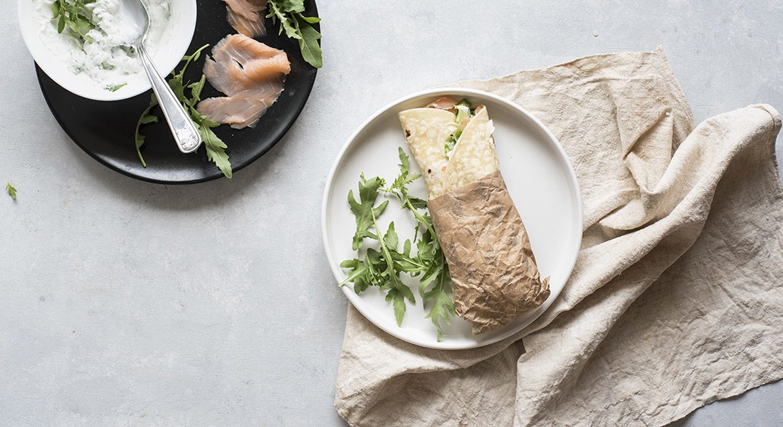 Ricetta piadina con salmone