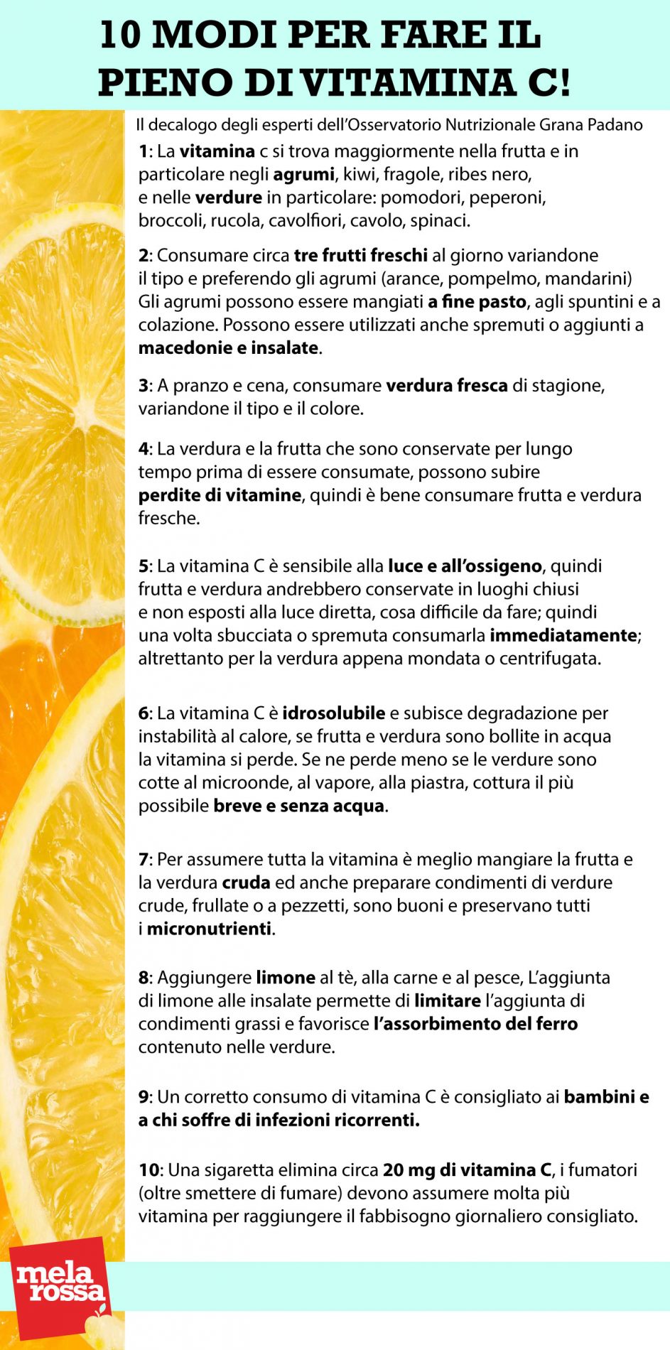 10 modi vitamina c