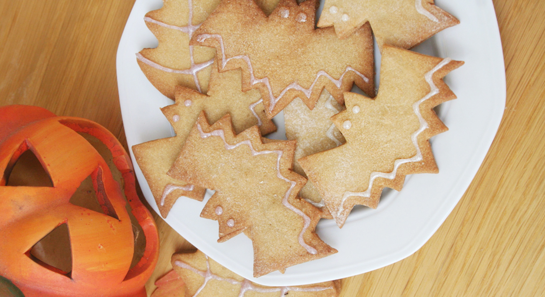 biscotti di halloween con farina di castagne