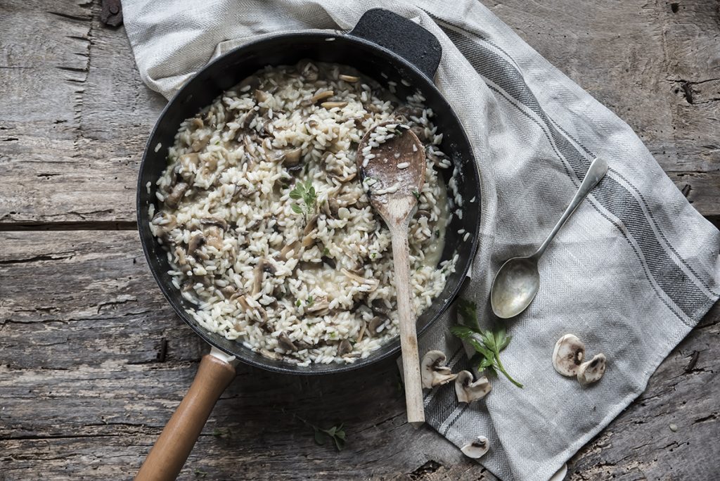 ingredienti risotto ai funghi