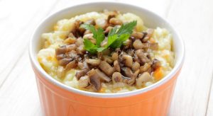 Risotto ai funghi cardoncelli e zafferano