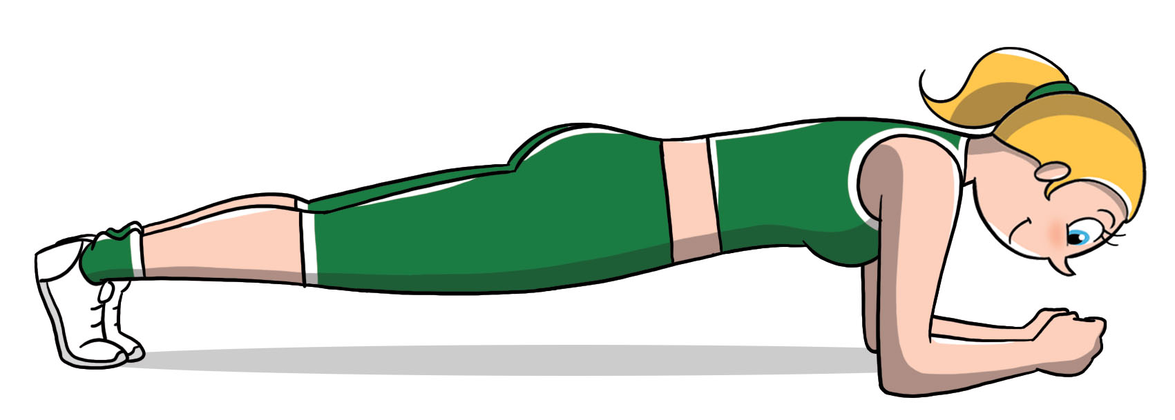 allenamento per lo sci: eseguire plank