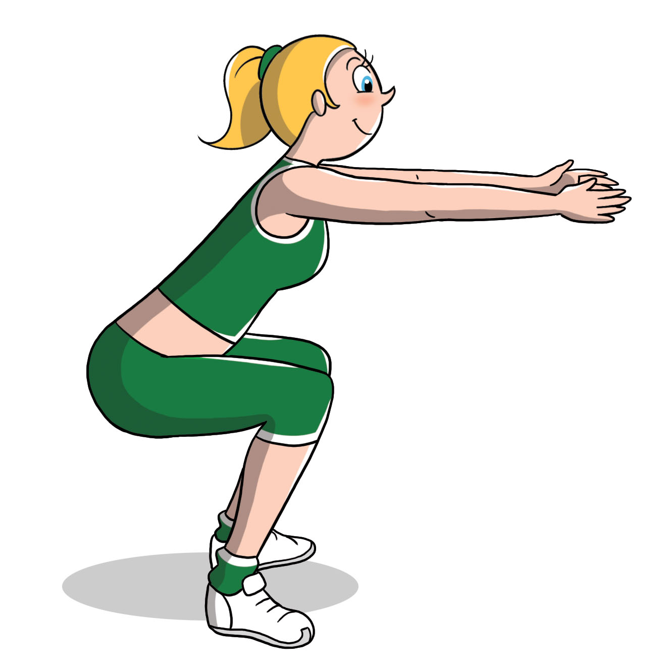 allenamento per lo sci: squat