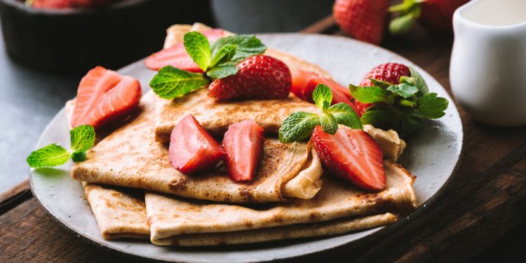 crepes con le fragole
