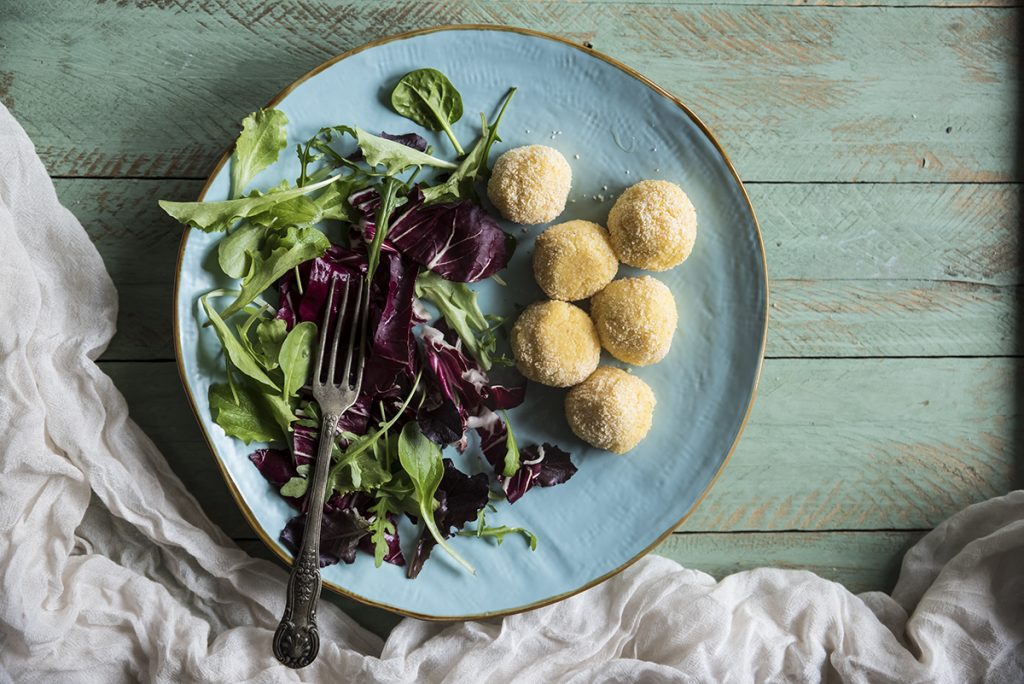 Ricette a meno di 300 calorie: polpette di polenta