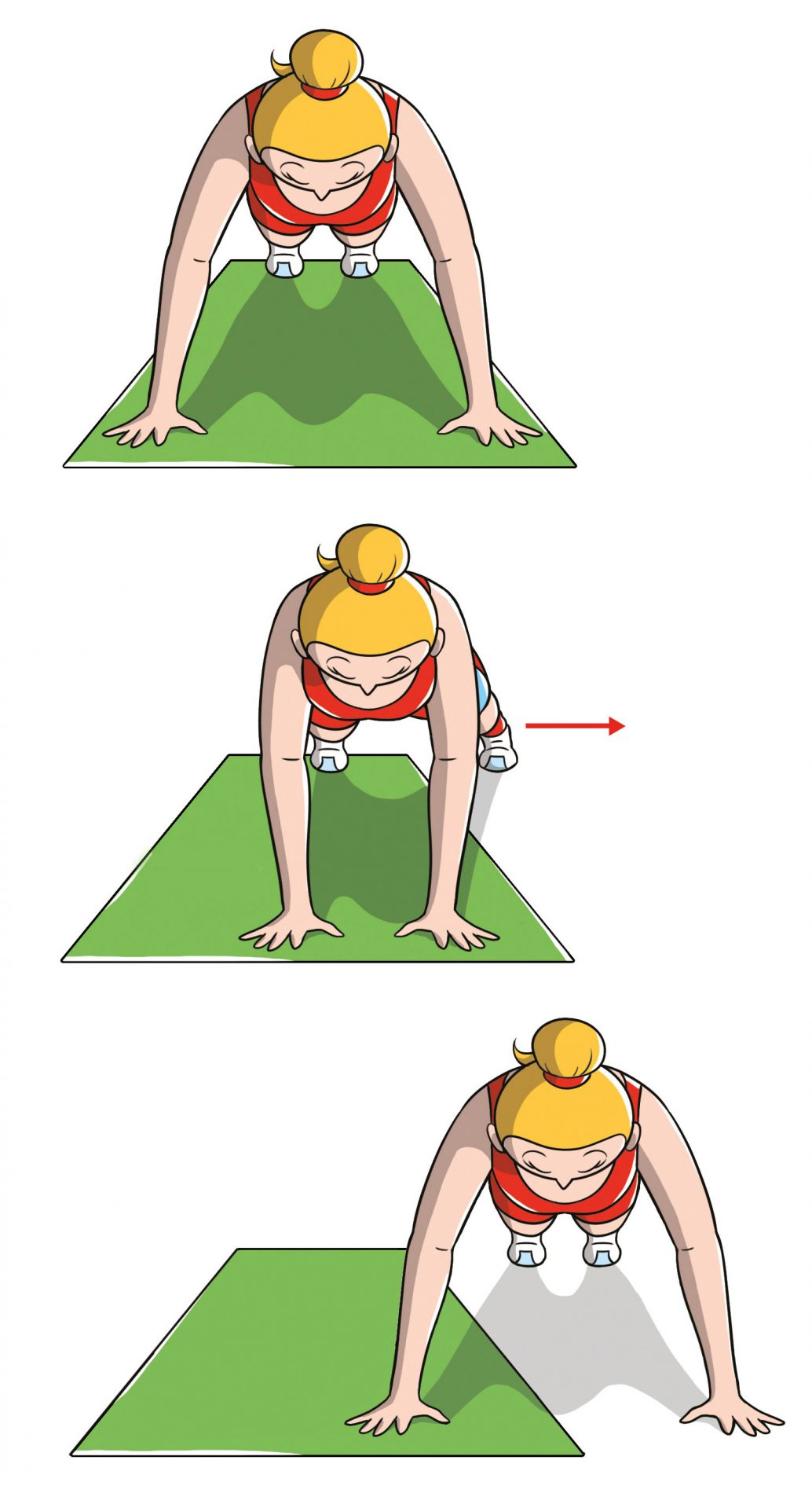 rassodare il seno con l'esercizio del plank