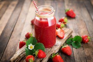 Smoothie di fragole e lamponi