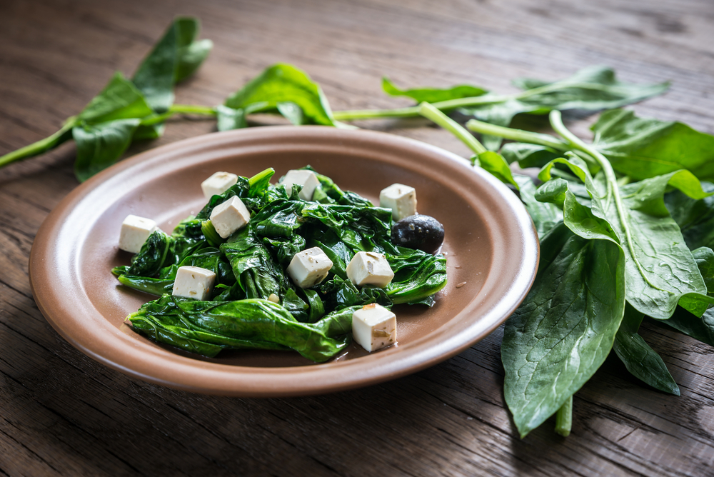 Spinaci con feta